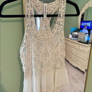 Lace tank top